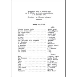 Valses De Vienne Livret